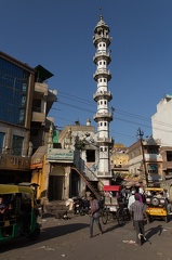 Minarett der Masjid Quereshiyan Moschee