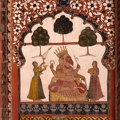 Wandmalerei im Raja Mahal
